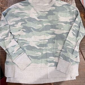 Time and Tru Camouflage Crewneck Sweatshirt